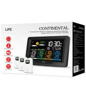 WEATHER STATION 5.9" TRIPLE SENSOR LIFE CONTINENTAL