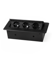 Table built-in socket "TS-03S" 3x socket, 1.8m cable, 267x120x68mm