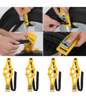 Snow Snap Skid Wheel chains Car Anti-skid Safety 4pcs/set Double buckle TPU Chains Adjustable