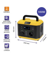 ΒΑΛΙΤΣΑ ΦΟΡΗΤΟ power station, 550W, INVERTER ΗΜΙΤΟΝΟΥ USB