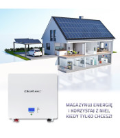 Qoltec LiFePO4 батерия за съхранение на енергия | 5kWh | 51V | BMS| LCD