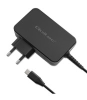 Зарядно устройство Qoltec GaN POWER PRO | 1xUSB-C | 100W | 5-20V | 3-5A | черен