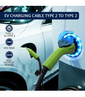 Qoltec EV Cable Type 2 for car charging | 400V | 22kW | 32A | 5m