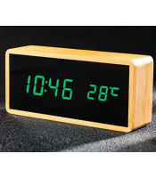 THERMOMETER HYGMOTER CLOCK LIFE Noble Bamboo