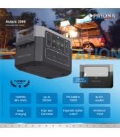 PATONA Platinum Powerstation Autarc 2000 / 2000W 1920Wh PD100W USB5V/3A