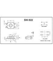 SMD силиконов водоустойчив тактилен превключвател  6.7X6.8X3.4 SMD