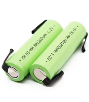 Батерия AA Mignon индустриална батерия 2100mA NiMH с ухо за запояване, готова за употреба