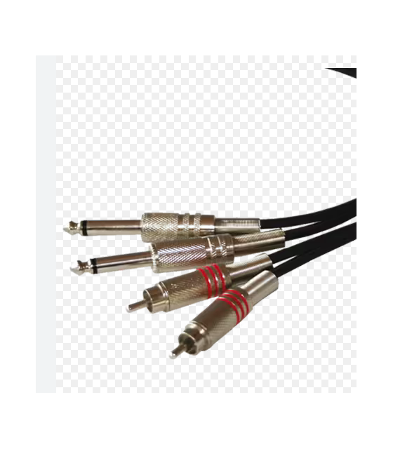 CABLE JACK 6.3mm TO RCA 6.3 3m
