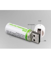 USB AA Lithium ion Rechargeable li-ion Battery 1.5V Fast Charger