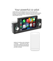 1 Din 4.3 Inch Car Radio Car Stereo Bluetooth Mp5 Player With For Carplay Android Auto Tf Usb