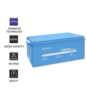 LiFePO4 lithium iron phosphate battery | 25,6V | 200Ah | BMS