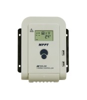 MPPT контролер за слънчево зареждане 30A 12V/24V автоматично 100Vdc USB порт LCD дисплей