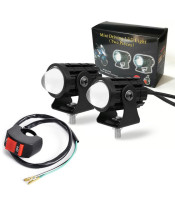 driving light led lights for motorcycle Super Bright Mini Driving Light Set 2PCS White+Yellow 2 Color