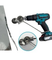 Electric Drill Refitting Plate Shears Effortlessly Cut Through Stainless Steel,Aluminum  Iron Sheet with This Cutter Attachment