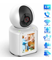 Full HD WIFI Video Calling PT Camera,AI Auto Tracking,2.8inch HD Display and two-way video calling