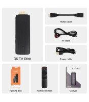 D6 4K ATV Тв Стик Андроид 10 Allwinner H313 Quad Core 4k fire TV stick