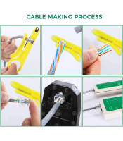 Network Tool Kit SET ΕΛΕΓΚΤΗΣ ΔΙΚΤΥΑΚΩΝ ΚΑΛΩΔΙΩΣΕΩΝ ΣΕ ΚΑΣΕΤΙΝΑΟΡΓΑΝΑ