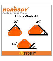 HORUSDY SDY-97823 4Pcs 10LB Mini Welding Magnet Holder Magnetic