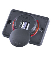 Panel 3.1A Dual USB Car Socket Charger Switch Type C for Bus