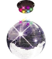 Ibiza Light DISCO1-30 mirror ball light set with LED and motor.