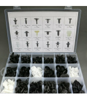 408 PC Auto Body Nylon Fastener Car Shiled & Push Trim Clip Set For NISSAN