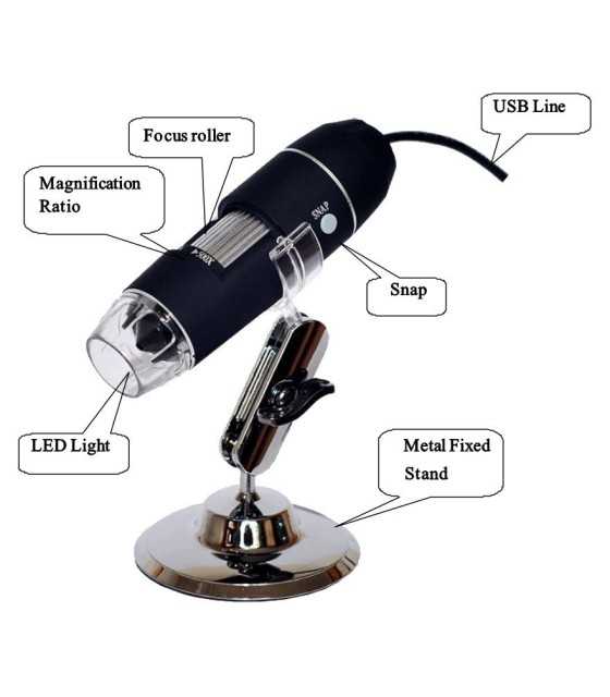 USB Digital Microscope Hand Held Biological Endoscope with Bracket