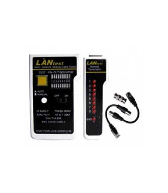 LAN CABLE TESTER WITH REMOTE UNIT&amp; BNC &amp; DUAL DISPLAY 12-25-055 COMP