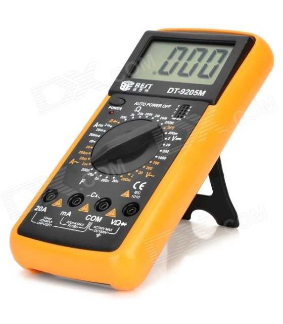 DT9205A Handheld LCD Display Digital Multimeters DMM with AC DC DT-9205A