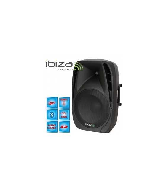 Ibiza Sound BT8A Активен 2-посочен 8\\&quot; високоговорител 75W RMS с USB/SD плейър и Bluetooth