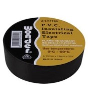 INSULATING PVC TAPE 0.13X19X20Y BLACK WND