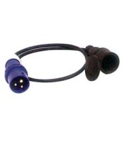 MALE INDUSTRIAL PLUG 3P 16A CABLE TO FEMALE 16A